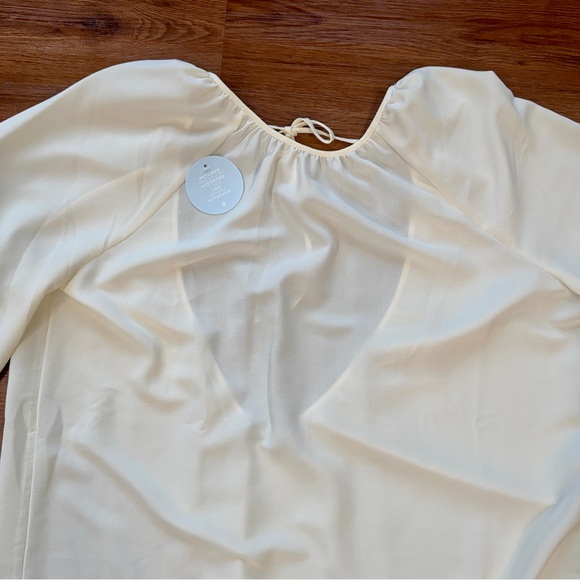 HILL HOUSE Simone Maxi Long Sleeve Dress in Ivory - Picture 6 of 11